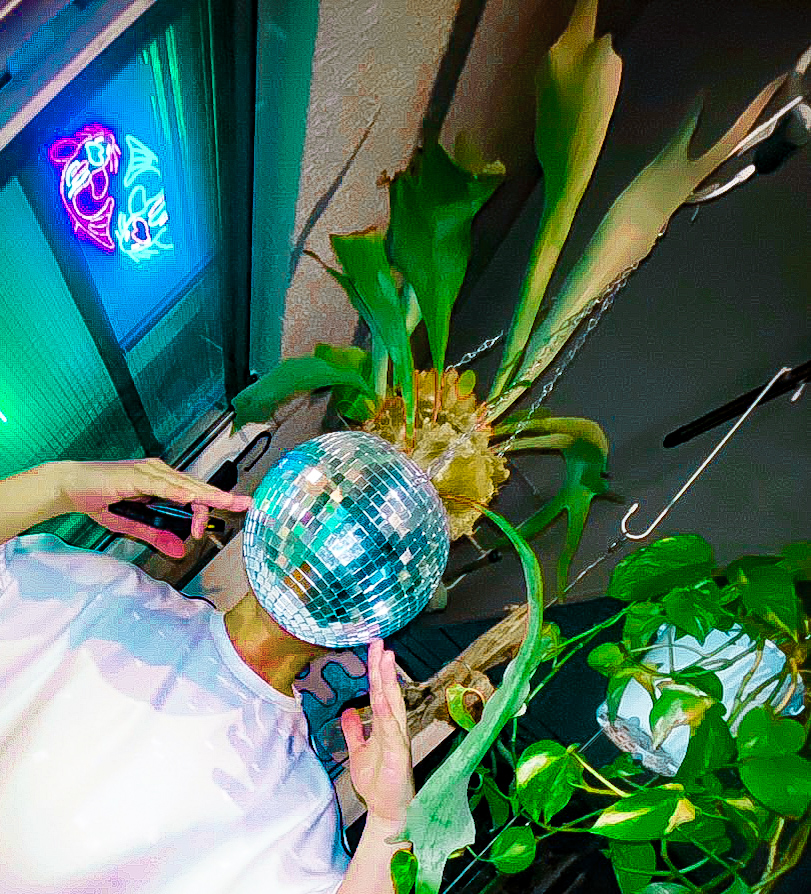네온 조명과 식물로 채운 10평 원룸💡🌿